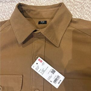Uniqlo Men's Brown Lightweight Shirt Jacket